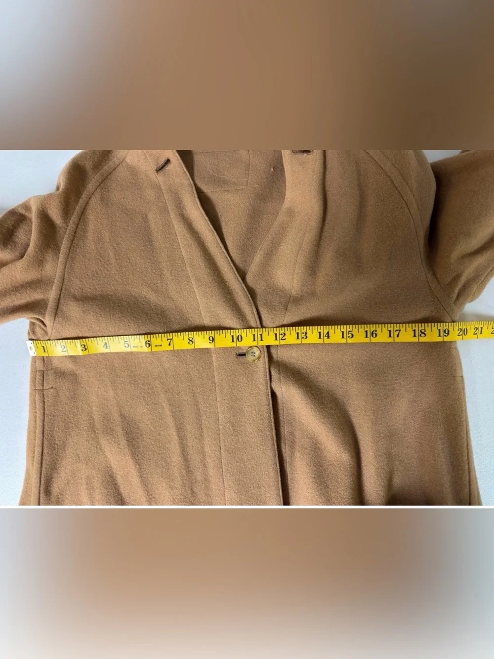 Vtg Burberry Removeable Liner Wool/Camel Hair Brown Trench Coat 90's Size M - Picture 7 of 8